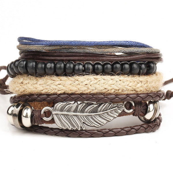 4pcs Leather Bracelet - Summer Fashionista