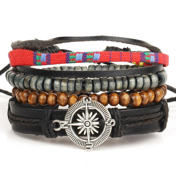 4pcs Leather Bracelet - Summer Fashionista