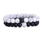 2Pcs/Set Couples Distance Bracelet Natural Stone - Summer Fashionista