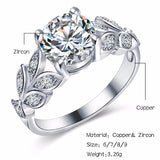Leaf Diamond Ring - Summer Fashionista