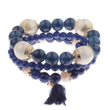 3Pcs Charm Beads Bracelet - Summer Fashionista