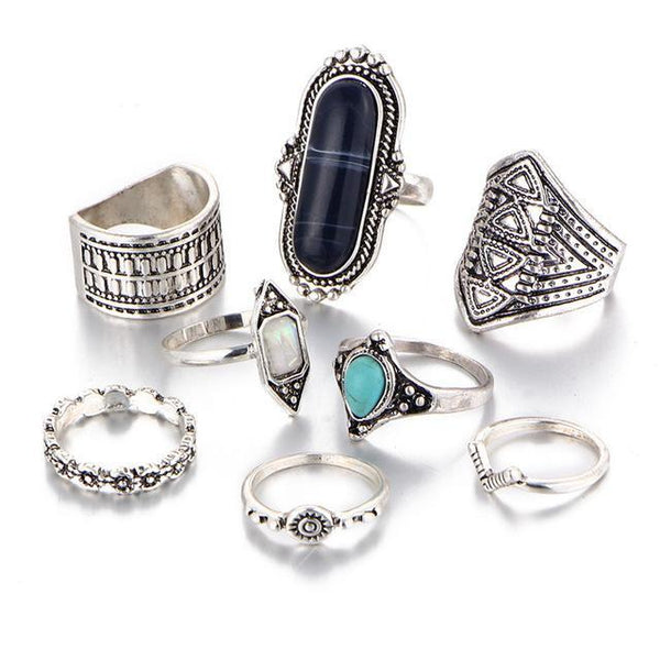 8pcs/set Ring - Summer Fashionista