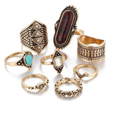 8pcs/set Ring - Summer Fashionista