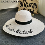 "Do Not Disturb" Beach Straw Hat - Summer Fashionista