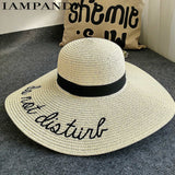 "Do Not Disturb" Beach Straw Hat - Summer Fashionista