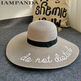 "Do Not Disturb" Beach Straw Hat - Summer Fashionista