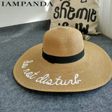 "Do Not Disturb" Beach Straw Hat - Summer Fashionista