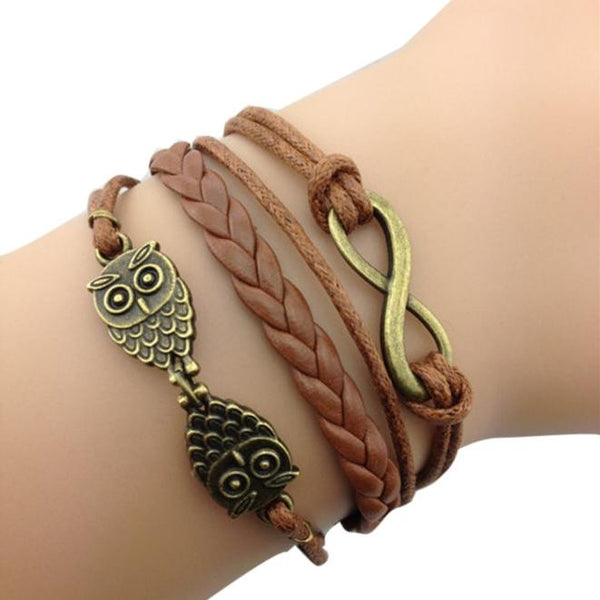 New Retro Hand-woven Leather Chain Bracelet Multilayer Bracelet - Summer Fashionista