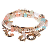 3Pcs Charm Beads Bracelet - Summer Fashionista