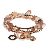 3Pcs Charm Beads Bracelet - Summer Fashionista