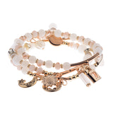 3Pcs Charm Beads Bracelet - Summer Fashionista