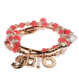 3Pcs Charm Beads Bracelet - Summer Fashionista