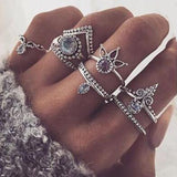 8pcs Set Ring - Summer Fashionista