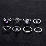 8pcs Set Ring - Summer Fashionista