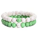 2Pcs/Set Couples Distance Bracelet Natural Stone - Summer Fashionista