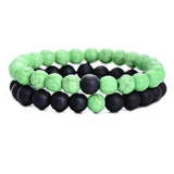 2Pcs/Set Couples Distance Bracelet Natural Stone - Summer Fashionista