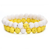2Pcs/Set Couples Distance Bracelet Natural Stone - Summer Fashionista