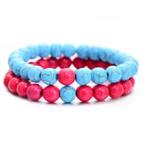 2Pcs/Set Couples Distance Bracelet Natural Stone - Summer Fashionista