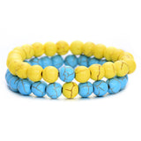 2Pcs/Set Couples Distance Bracelet Natural Stone - Summer Fashionista