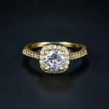 Gold Square Diamond Ring - Summer Fashionista