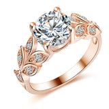 Leaf Diamond Ring - Summer Fashionista
