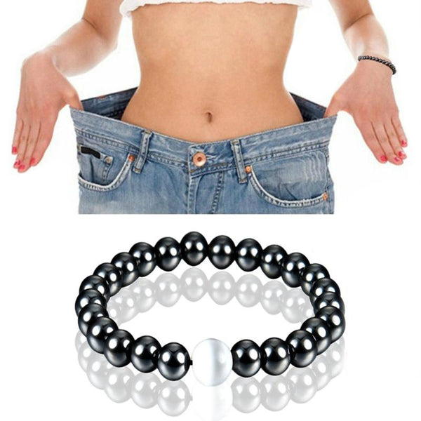 Black Stone Magnetic Weight Loss Therapy Bracelet - Summer Fashionista