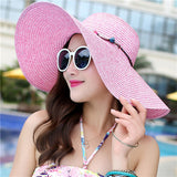 Handmade Straw Hat with Colorful Stones - Summer Fashionista