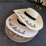 "Do Not Disturb" Beach Straw Hat - Summer Fashionista