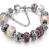 Murano Glass And Crystal Charm Bracelet - Summer Fashionista
