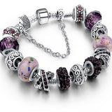 Murano Glass And Crystal Charm Bracelet - Summer Fashionista