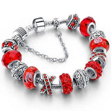Murano Glass And Crystal Charm Bracelet - Summer Fashionista
