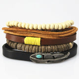 Anchor Leather Bracelet - Summer Fashionista