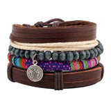 Anchor Leather Bracelet - Summer Fashionista